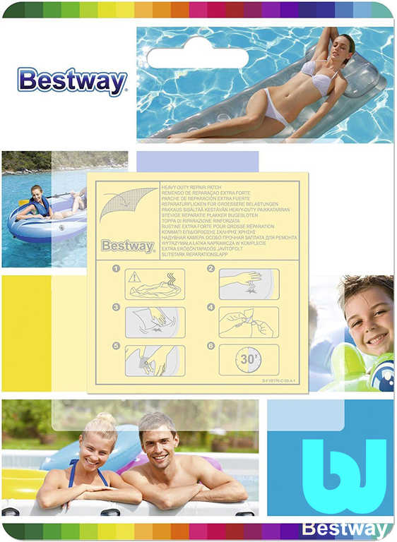 Bestway 62068, set na opravu bazéna, 10x náplasť