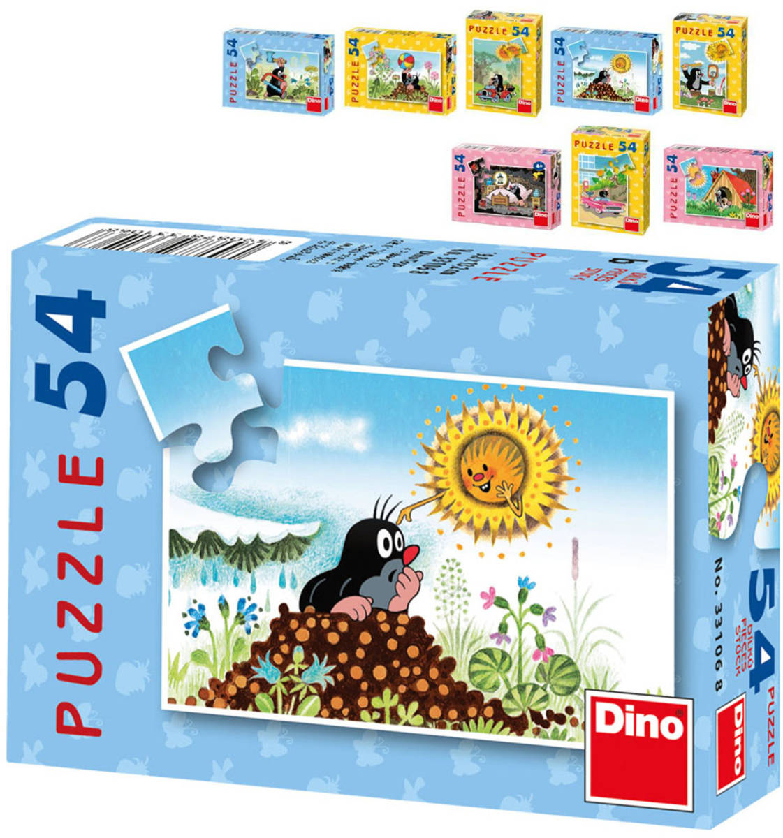 DINO PUZZLE 54 dielikov Krtko mix