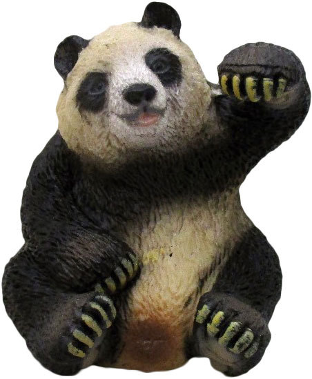 Panda 5,5cm zvířátko Safari ručně malované plastové
