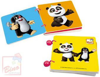 BINO Baby knížka (Krteček) Krtek a Panda farebná pre bábätko