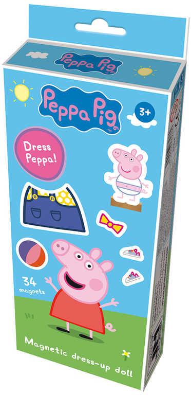 JIRI MODELS Panenky magnetické oblékací Peppa Pig se stojánkem