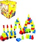 Baby stavebnice barevná Fantasy 2 set 90 dílků v krabici pro miminko