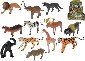 Zvtko cizokrajn safari 10cm Afrika plast 12 druh