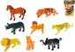Zvířátka plastová safari 10-15cm set 8ks různé druhy v sáčku