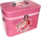 Kufřík dětský kosmetický set 3ks šperkovnice růžová mořská panna na zip 3v1