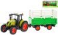 Traktor set s vlečkou na baterie Světlo Zvuk kov