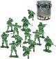 Vojci army set 100ks zelen plastov figurky vojensk 5cm v tub