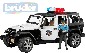 BRUDER 02526 (2526) Auto jeep Wrangler Rubicon Policie + figurka model 1:16
