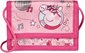 Peněženka dětská překlápěcí prasátko Peppa Pig na suchý zip se šňůrkou
