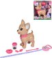 SIMBA Chi Chi Love pes Čivava Poo Poo dělá hromádky na vodítku set s modelínou
