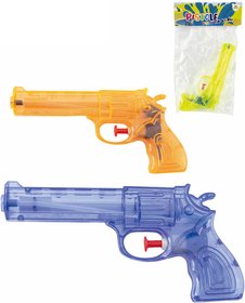 Pistolka dětská vodní barevná stříkací 17cm transparentní 3 barvy