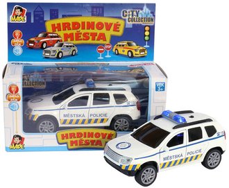 City Collection auto osobn SUV policie 10cm na baterie Svtlo Zvuk