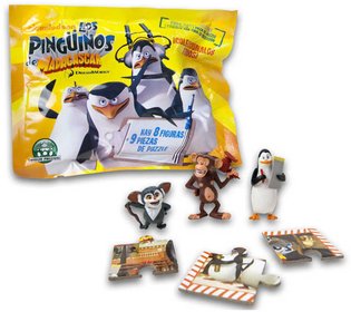 Figurka sběratelská Madagaskar Tučňáci s 1 dílkem puzzle s překvapením