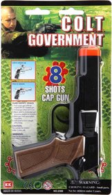Pistole na kapsle Colt Government 17cm kapslovka 8 ran plast na kartě