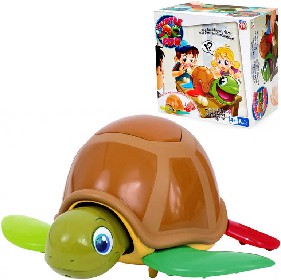 Hra Turtle Fun želva zábavná plastová 22cm s vajíčky 22cm na baterie Zvuk