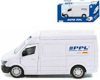 Auto přepravní společnost PPL kovová dodávka 14cm zpětný chod