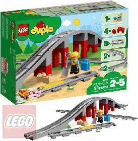 LEGO DUPLO Doplky k vlku most a koleje 10872 STAVEBNICE