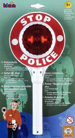 KLEIN Plácačka policejní 23cm zastavovací terčík na baterie plast Světlo