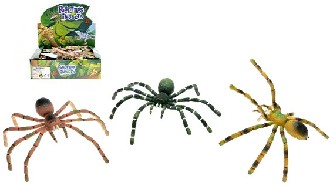 Pavouk pohyblivé nohy 7x16cm 4 barvy PLAST
