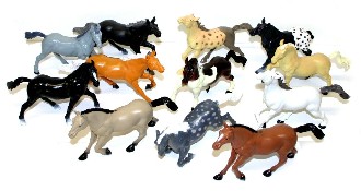Kůň (koník) figurka z plastu 17 cm Různé druhy