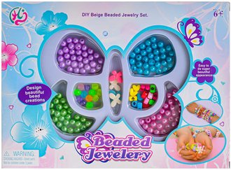 Výroba šperků kreativní set s korálky dětská bižuterie plast