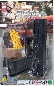 Pistole dtsk pruinov kulikovka set s nboji na kuliky na kart plast