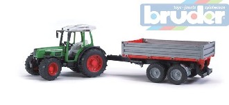 BRUDER 02104 (2104) Traktor FENDT Farmer + sklapěcí vůz