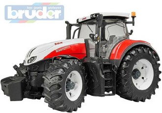 BRUDER 03180 (3180) Traktor STEYR 6300 Terrus funkn model 1:16 plast