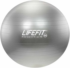 M gymnastick Lifefit Anti-Burst stbrn 55cm balon rehabilitan do 200kg