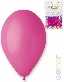 GEMAR Balónek nafukovací 26cm Pastelový FUCHSIOVÝ 1ks