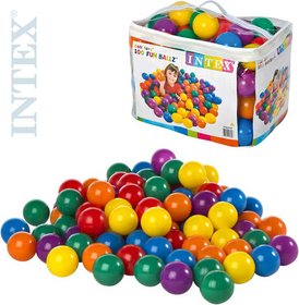 INTEX Míčky dětské hrací 8cm náhradní set 100ks v igelitové tašce na zip 49600
