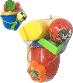 Pískový set kyblík s míčem a doplňky Krteček / Tom a Jerry 8ks 2 druhy plast