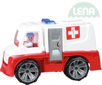 LENA Truxx auto funkční Ambulance 29cm set s figurkou volně plast