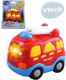 VTECH Baby autko Tut Tut Hasii 8cm mluvc zpvajc CZ na baterie Svtlo Zvuk