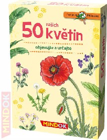 MINDOK HRA kvízová Expedice Příroda: 50 našich květin naučná