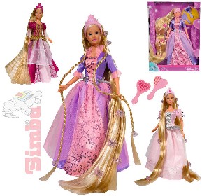 SIMBA Panenka princezna Steffi Rapunzel 30cm set s doplky 3 druhy