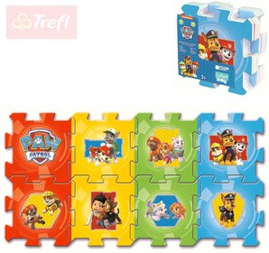 TREFL Baby puzzle soft pěnové Tlapková patrola 8 dílků 32x32cm pro miminko