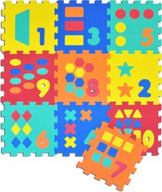 Baby puzzle počítání pěnový koberec Čísla set 10ks měkké bloky na zem