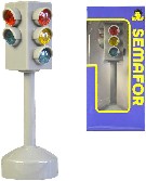 City Collection semafor na baterie plastový 12cm Světlo Zvuk v krabici