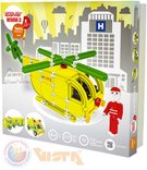 VISTA SEVA Rescue 3 záchranáři polytechnická STAVEBNICE 537 dílků v krabici