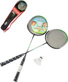 Badmintonový set pálka 65cm 2ks + míček v přenosném vaku