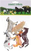 Zvířata domácí farma 9cm plastové figurky zvířátka set 5ks v sáčku