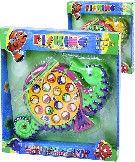 Hra na rybaření mořský koník dětský rybolov na baterie s melodií 2 barvy plast Zvuk