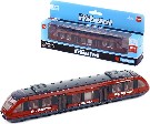 Vlak 17cm moderní vlaková souprava kovová metro v krabičce