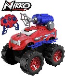 NIKKO RC Auto Marvel Hero Blaster Spiderman vystřeluje pavučinu na vysílačku 2,4GHz plast