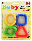 Tvary spojovací plastové set 12 částí řetěz na kartě baby