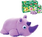 Paulinda Zvířátka Fun 4 One samotvrdnoucí plastelína set 2 kelímky 12 druhů