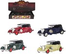 Auto model veterán 13cm kovový zpětný nátah 4 barvy