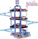 KLEIN BOSCH garáž 4 patra Set se dvěma autíčky parkovací dům 68cm