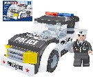 AUSINI Stavebnice POLICEJNÍ auto policie 82 dílků + 1 figurka plast